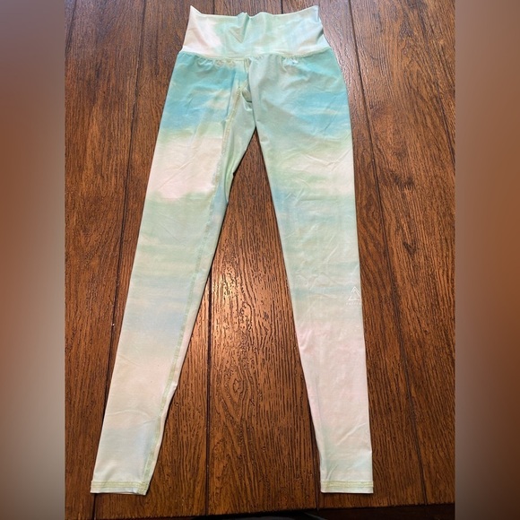 Awakened Bohemian Leggings Blue And Green Size Xs B10 - Picture 1 of 2